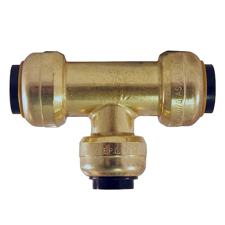 Apollo 1/2 in. x 1/2 in. x 3/8 in. Brass Push-To-Connect Reducer Tee FSBT121238